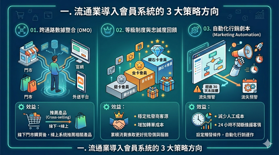 流通業會員資料與供應鏈數據整合