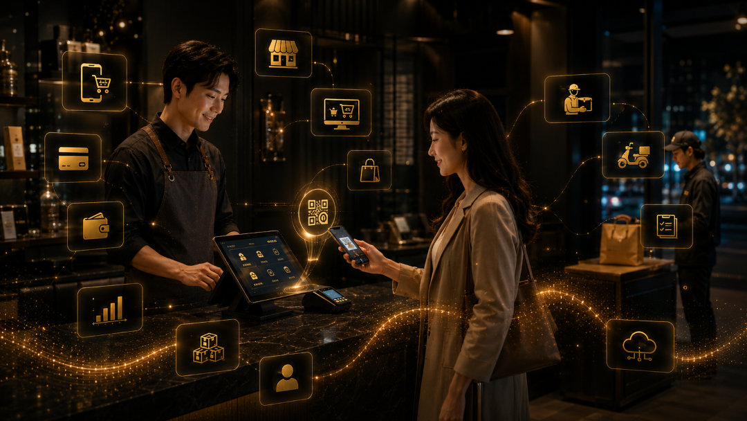 門店現場情境：服務人員與顧客互動