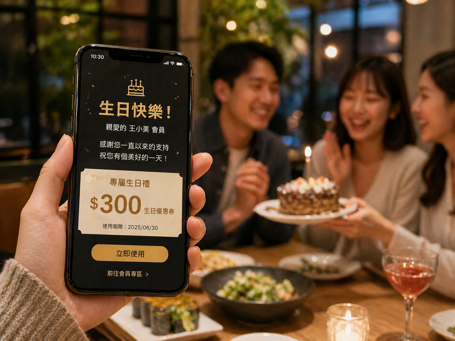 會員生日禮遇與消費回流情境